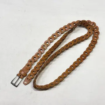 LIDNM LEATHER CHAIN BELT