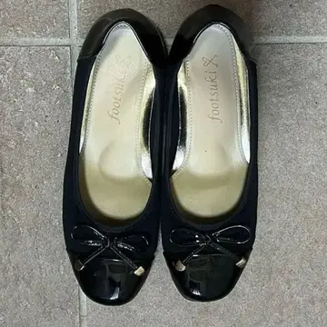 footsuki 블랙 펌프스 리본 23cm