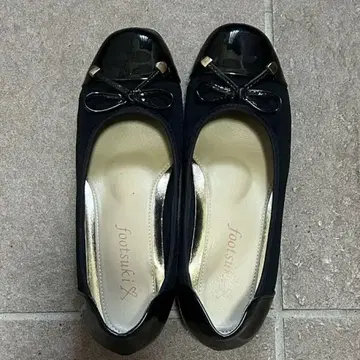 footsuki 블랙 펌프스 리본 23cm