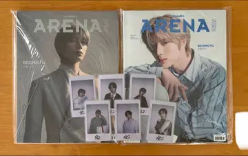 TXT 범규 ARENA HOMME+ 트레이딩 카드 폴라로이드 중화 잡지 2권 세트