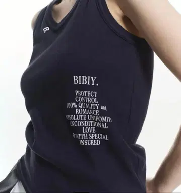 BIBY. 네이비 탱크탑