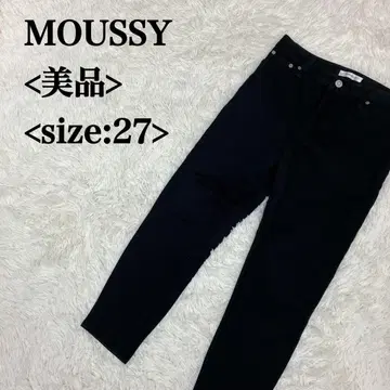MOUSSY 마우지 새상품급 블랙 스키니 데님 27