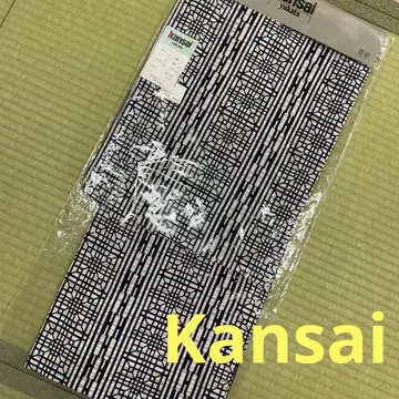 새상품 kansai 유카타 남성용 LL 사이즈 기하학 패턴