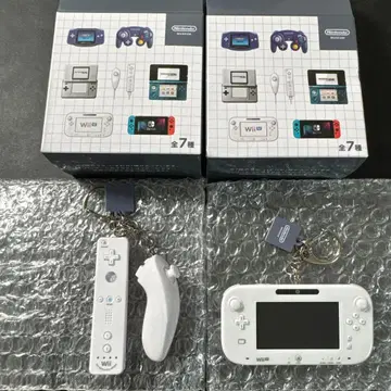 2개 세트 Nintendo 게임 하드 키링 Wii+Wii U