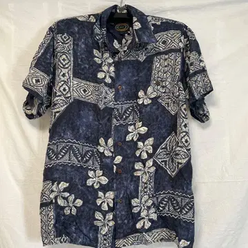HAWAIIAN COMPANY 실크 100% 하와이안 셔츠 S