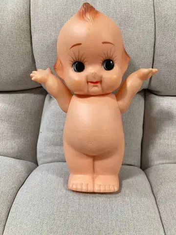 레트로 큐피 인형 30cm 대형 사이즈 소프트 비닐 인형 당시 물품 앤티크