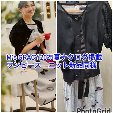 M's GRACY 2025 여름 카탈로그 게재 원피스 니트 새상품급