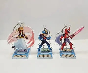 CAPCOM CAFE x 록맨 에그제 아크릴 스탠드 키링 3종