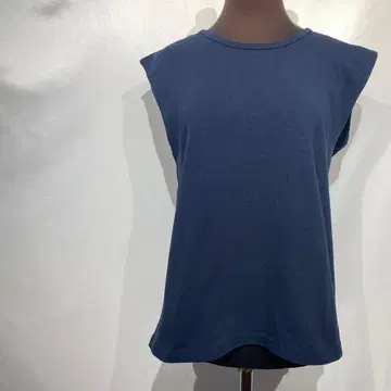 새상품 GALERIE VIE 투모로우랜드 슬리브리스 티셔츠 네이비