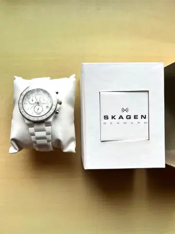 SKAGEN 세라믹 여성용 크로노그래프 C913SWXC