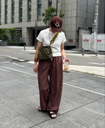 [ PON 기획 ] 냉감! 발수 와이드 팬츠