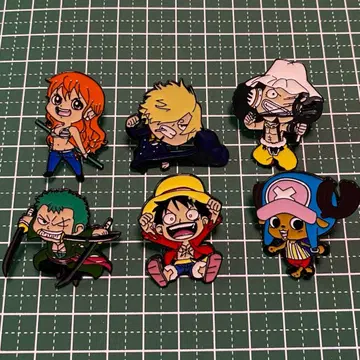 ONE PIECE 핀 배지 6종 세트