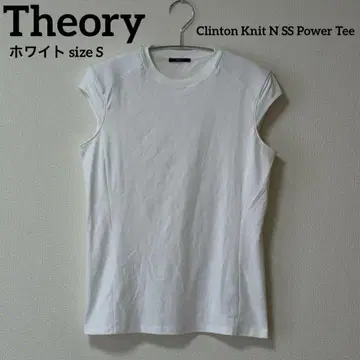 Theory 슬리브리스 티셔츠 SS POWER TEE 화이트 S 띠어리