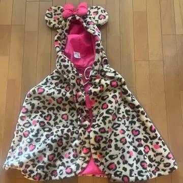 Disney 미니 마우스 레오파드 무늬 판초 케이프