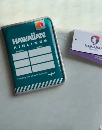 택 포함 미사용 새상품 Hawaiian Airlines 여권 케이스
