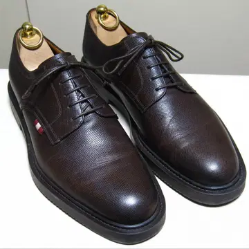 [고급] BALLY 발리 플레인토 더비 브라운 9.5D 가죽 신발