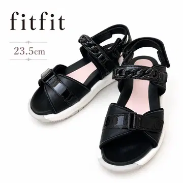 fitfit 커브 체인 샌들 WoW10 M 블랙 23.5~24cm