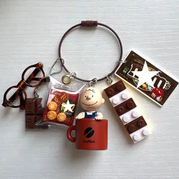 주렁주렁 키링 PEANUTS 찰리 브라운 커피