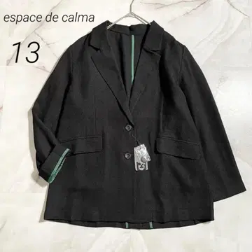M20031 미사용 에스파스 데 칼마 사라리 린넨 느낌 에니타임 자켓 블랙 13