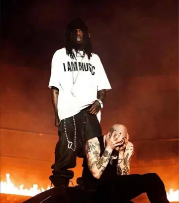 I AM MUSIC 티셔츠 화이트 swag playboicarti 공식