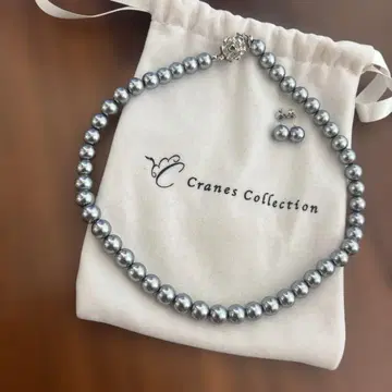 Cranes Collection 펄 목걸이 귀걸이 세트