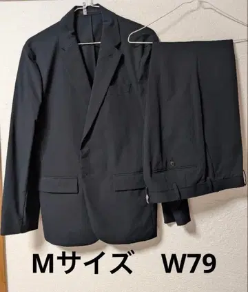 유니클로 감동 자켓, 팬츠 셋업 M 사이즈 네이비