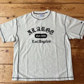 XLARGE x Champion 리버스 위브 티셔츠 L 사이즈