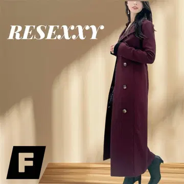 RESEXXY 롱 코트 보르도