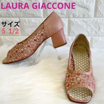 라우라 자코네 LAURA GIACCONE 메쉬 펌프스 기하학 패턴