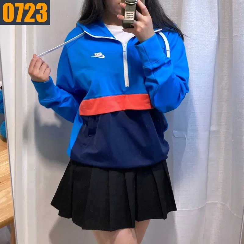 95 NIKE 나이키 배색 후드 아노락