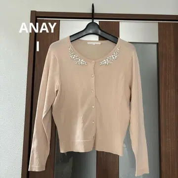 ANAYI 긴팔 가디건 비쥬 핑크 M