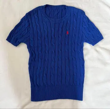 [새상품급] POLO 랄프 로렌 반팔 니트 블루