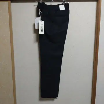PLST PLUS STYLE 스틱 팬츠 블랙 M 코튼 블렌드