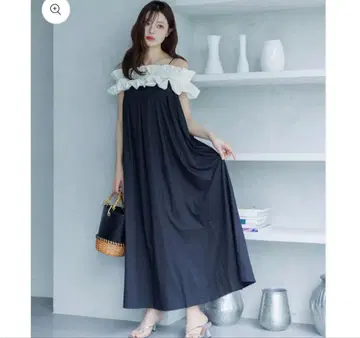 lalune 3way 휘핑 프릴 오프숄더 원피스
