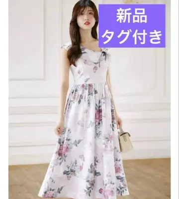 택 포함 미사용 새상품 tocco closet 플라워 원피스