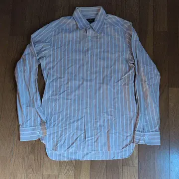 A.P.C. 스트라이프 긴팔 셔츠 베이지 계열 사이즈 2