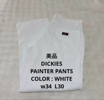 새상품급 Dickies 디키즈 페인터 팬츠 카펜터 화이트 W34