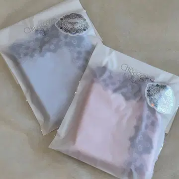 치카자와 레이스 타월 손수건 수국 ( 블루 & 코랄 핑크 ) 미사용 새상품