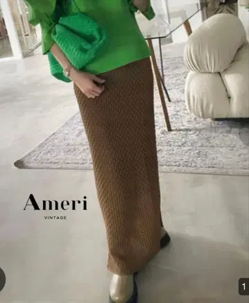 Ameri VINTAGE 롱 타이트 스커트