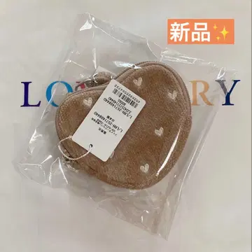 페이러 러브러리 하트 하트형 파우치 베이지