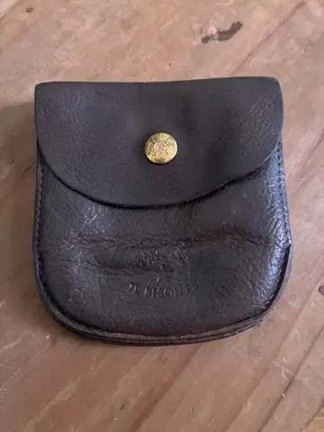 IL BISONTE 접이식 지갑 가죽 브라운