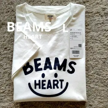 BEAMS 미사용 새상품 BEAMS 로고 T셔츠 L