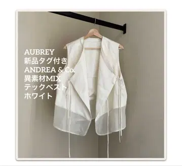 AUBREY 택 포함 새상품 ANDREA & Co. 이소재 MIX 테크 베스트