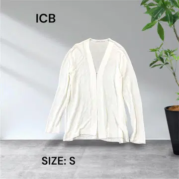 3223 ICB 썸머 니트 가디건 화이트 사이즈 S