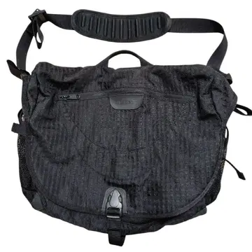 빈티지 00s L.L.Bean 메신저 백 격자 무늬 블랙