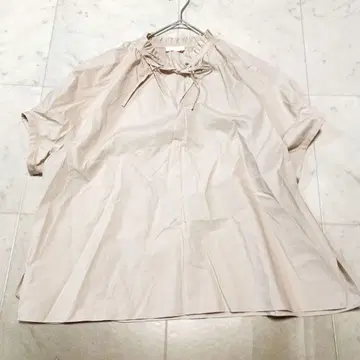 Ballsey 보르지 코튼 프릴 칼라 플레어 블라우스 36