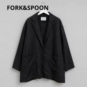 FORK&SPOON 라미 블렌드 빅 자켓 레이디 마 혼방