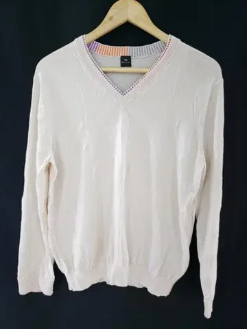 PS Paul Smith V넥 스웨터 여성용 베이지 계열 XXL