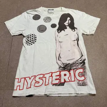 Hysteric glamour 반팔 t셔츠 화이트 빈티지 90s