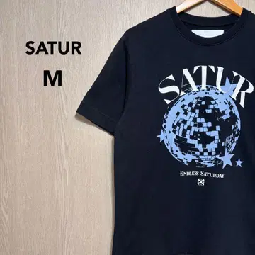 SATUR 세터 티셔츠 디스코볼 블랙 M